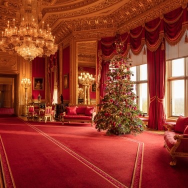 Windsor Castle Dressed For Christmas