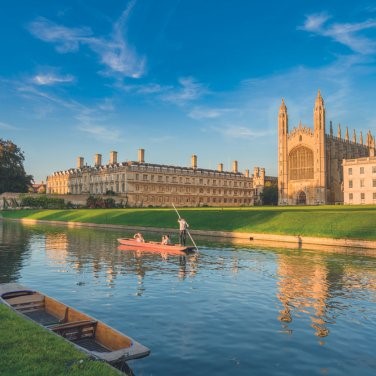 Beautiful view of college in Cambridge